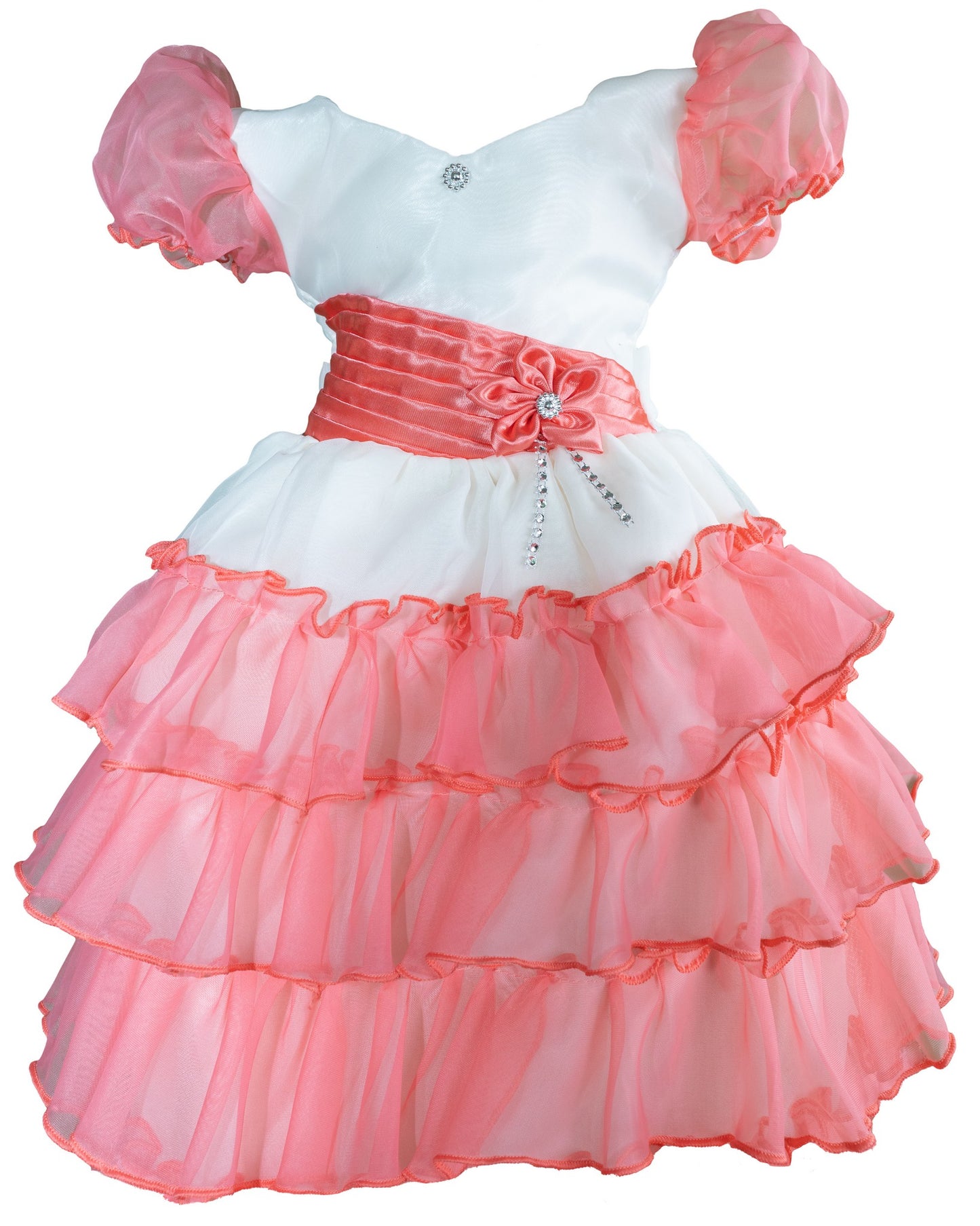 Pink and White dress