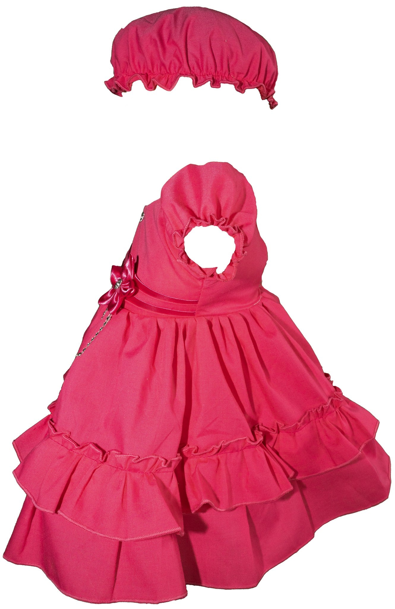 Pink Dress w/ Bonnet