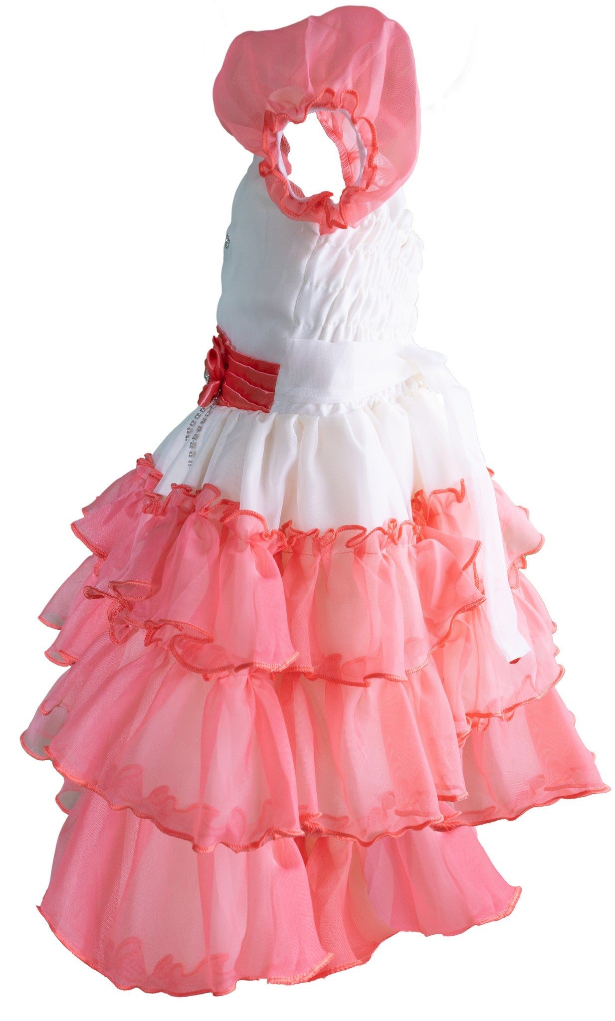 Pink and White dress