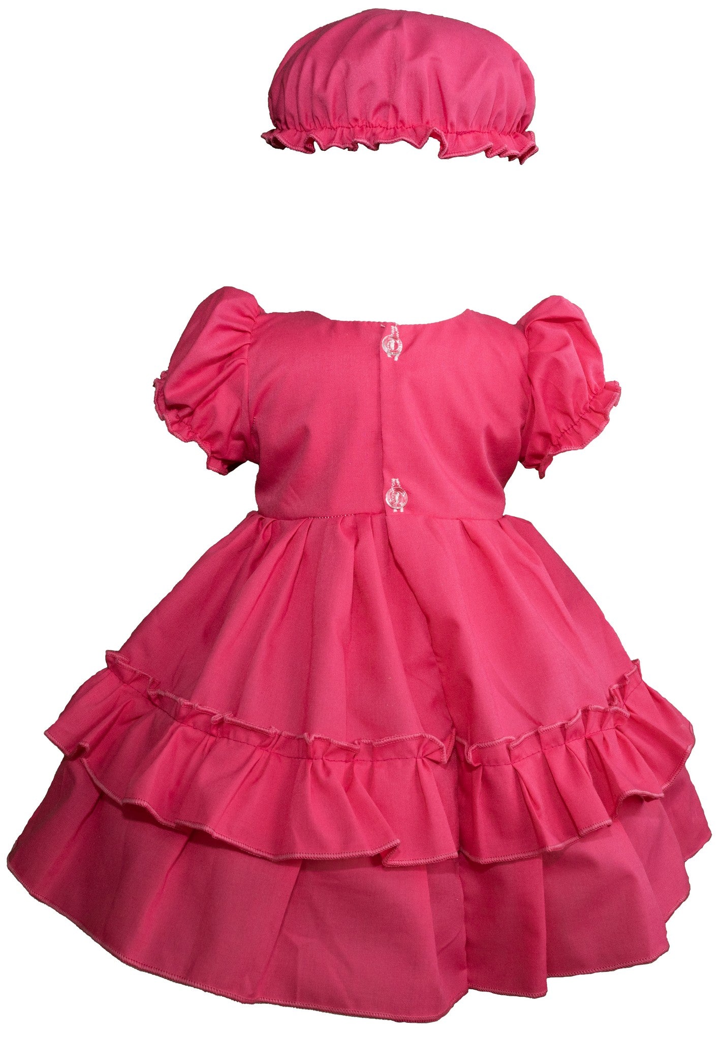 Pink Dress w/ Bonnet
