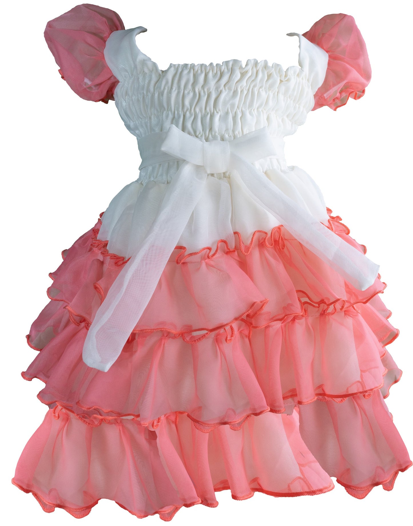 Pink and White dress