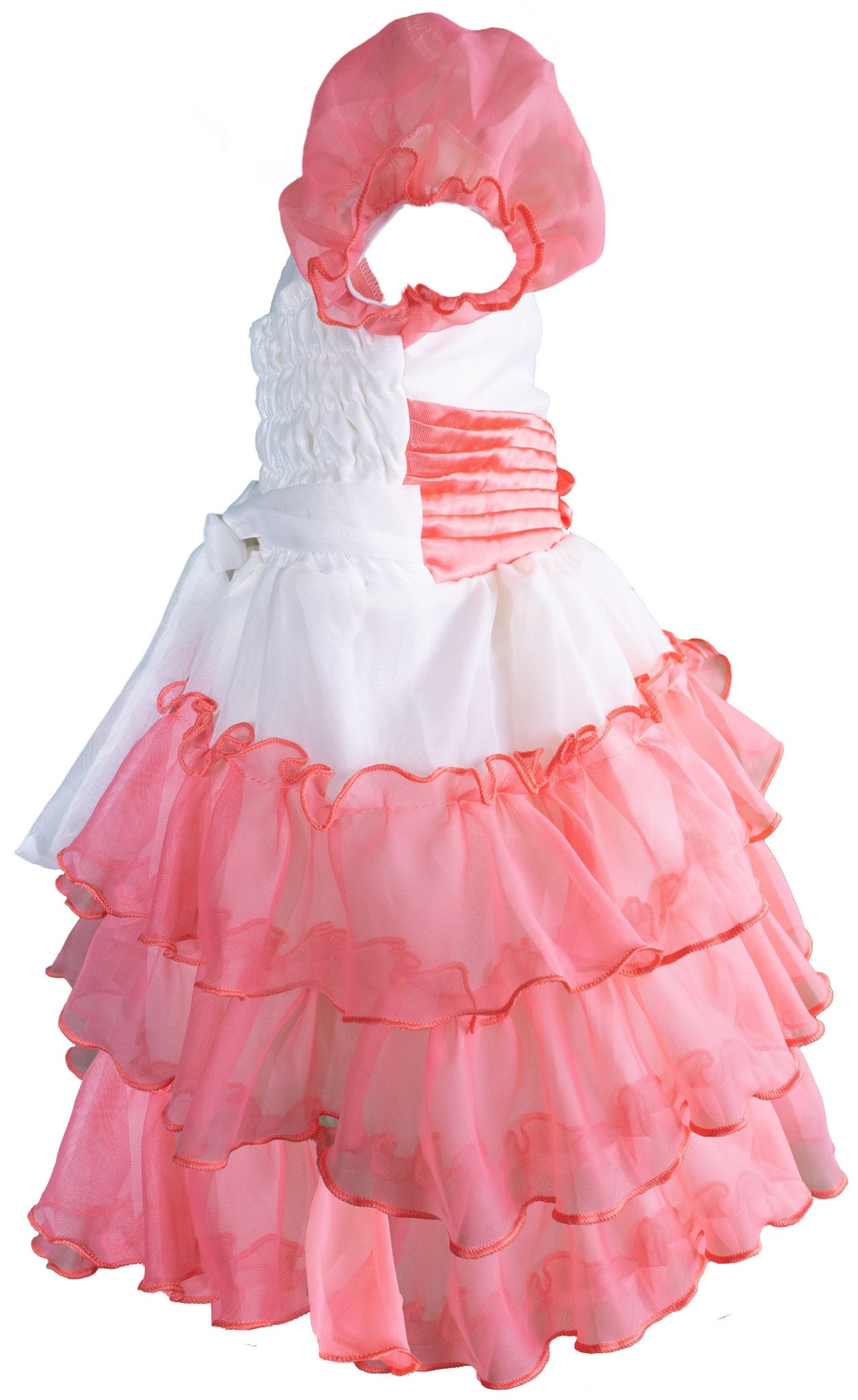 Pink and White dress