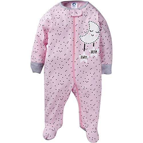 Gerber Baby Girls 4 Pack Sleep 'N Play Footie Cloudy Newborn