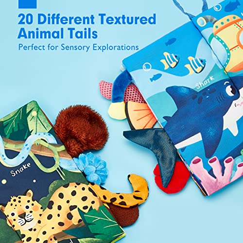 Baby Books 0-6 Months - 2PCS Baby Toys 6 to 12 Months Baby Learning Sensory Stroller Toy