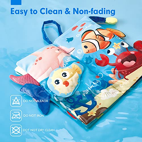Baby Books 0-6 Months - 2PCS Baby Toys 6 to 12 Months Baby Learning Sensory Stroller Toy
