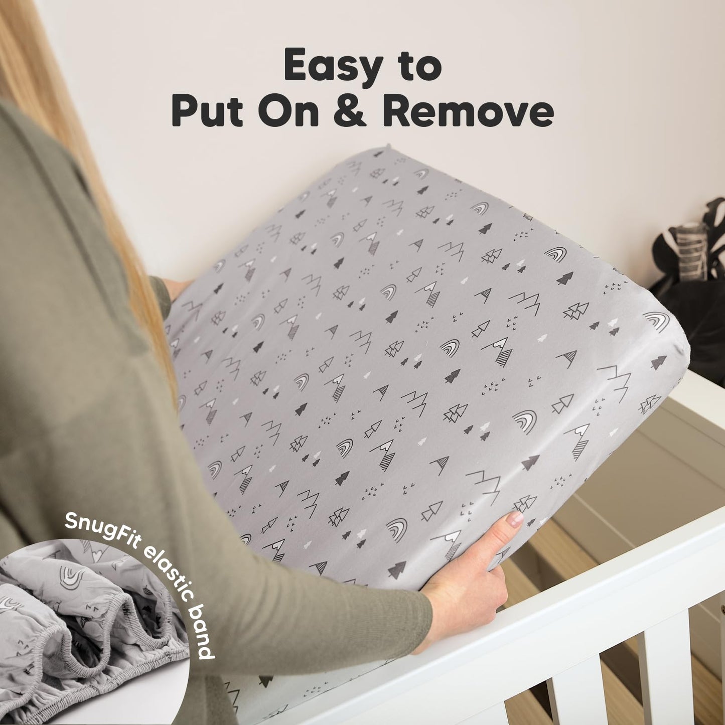 2-Pack Organic Crib Sheets for Boys, Girls