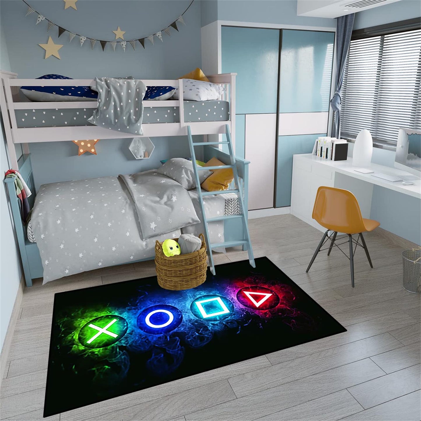 Gaming Area Rugs for Boys Cool Game Style