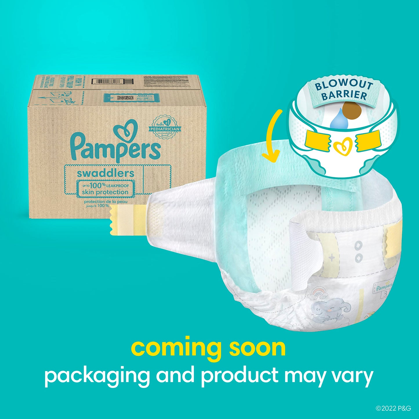 Pampers Swaddlers Newborn Diapers - Size 0, 140 Count, Ultra Soft Disposable Baby Diapers