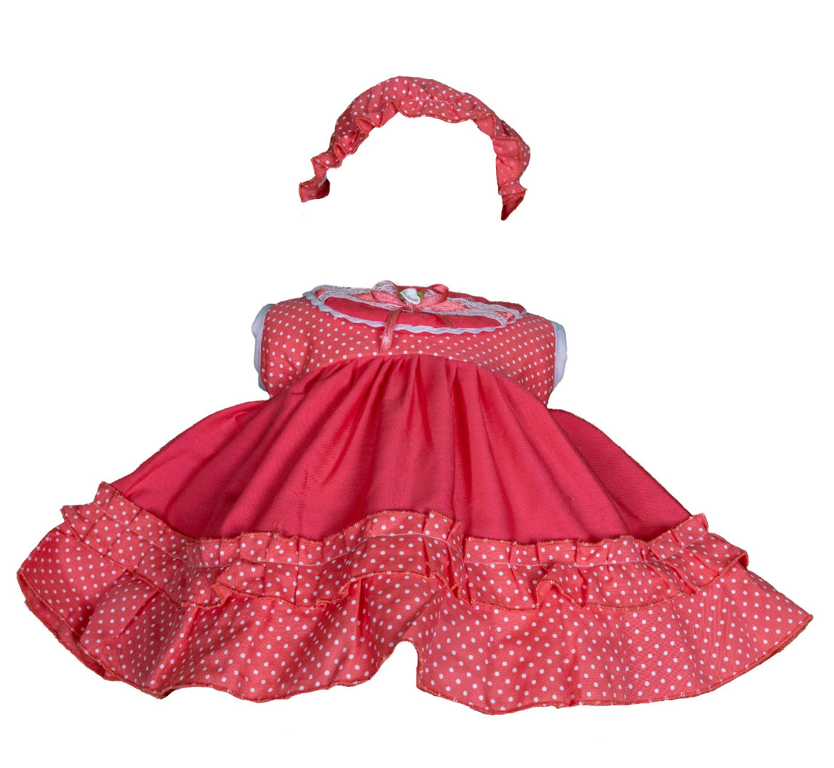 Mandarin with Dots Dress