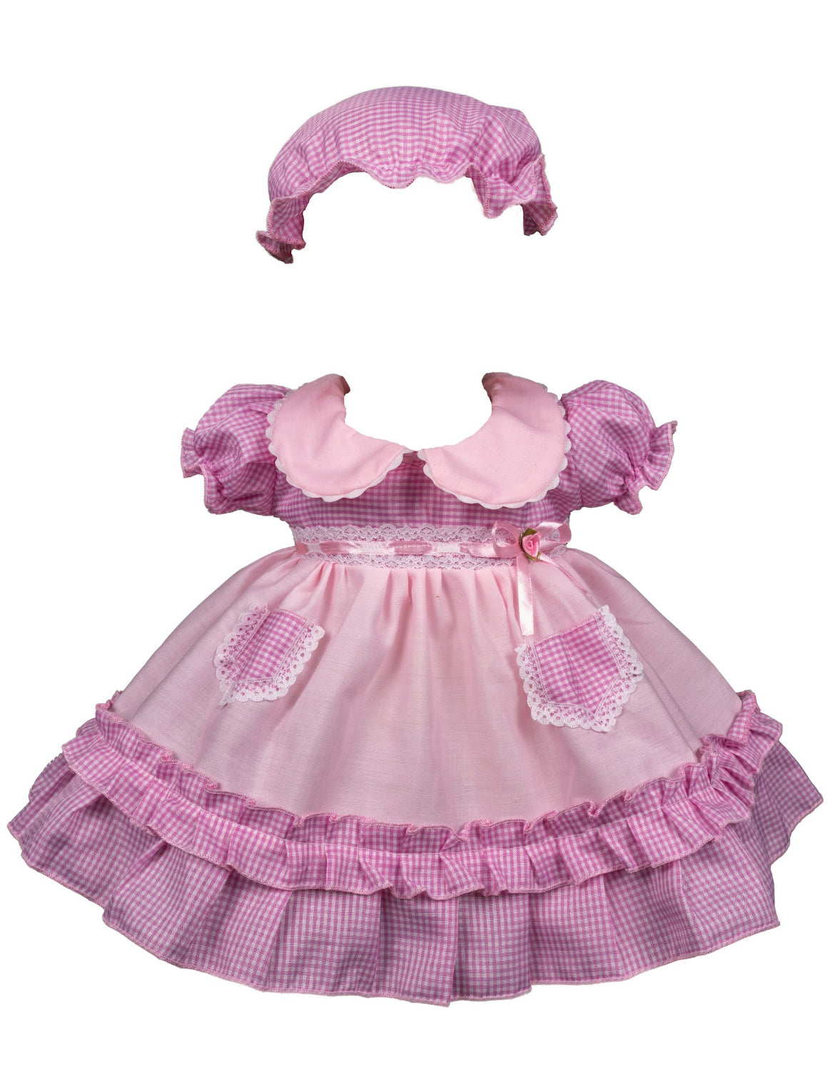 Cotton Violet and White Dress