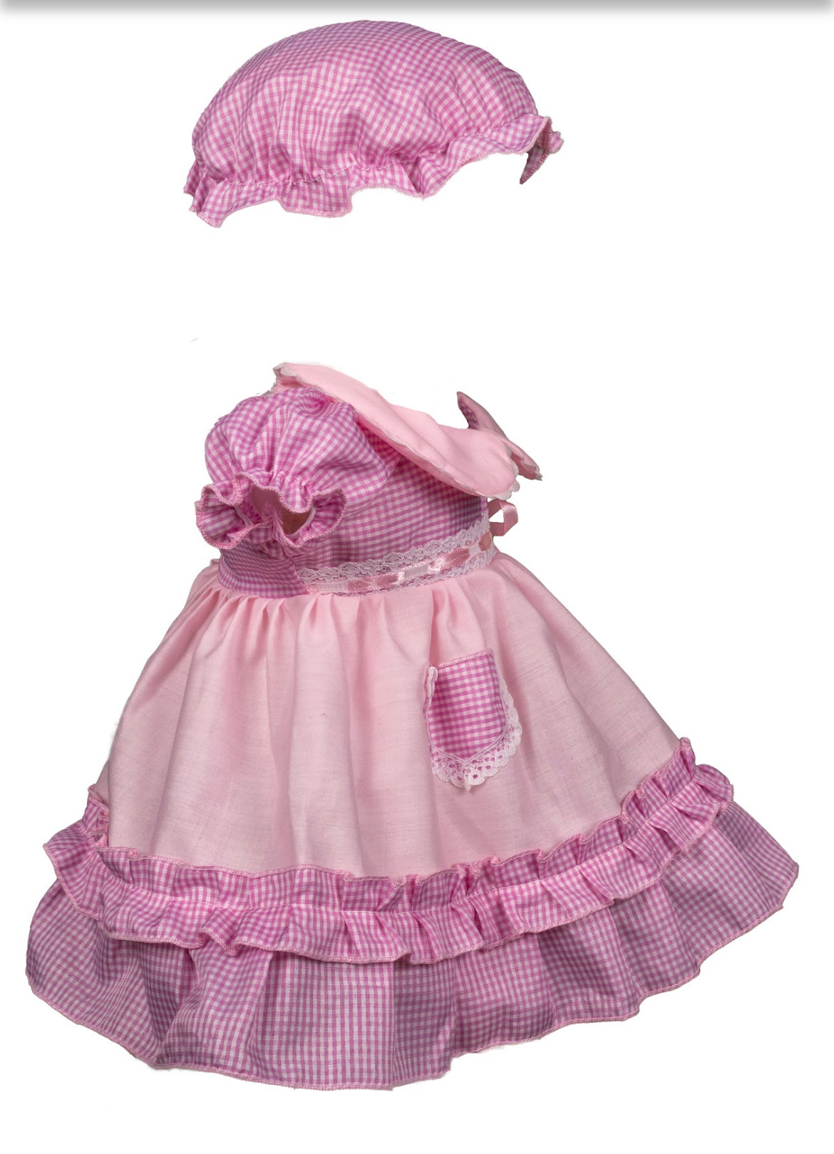 Cotton Violet and White Dress