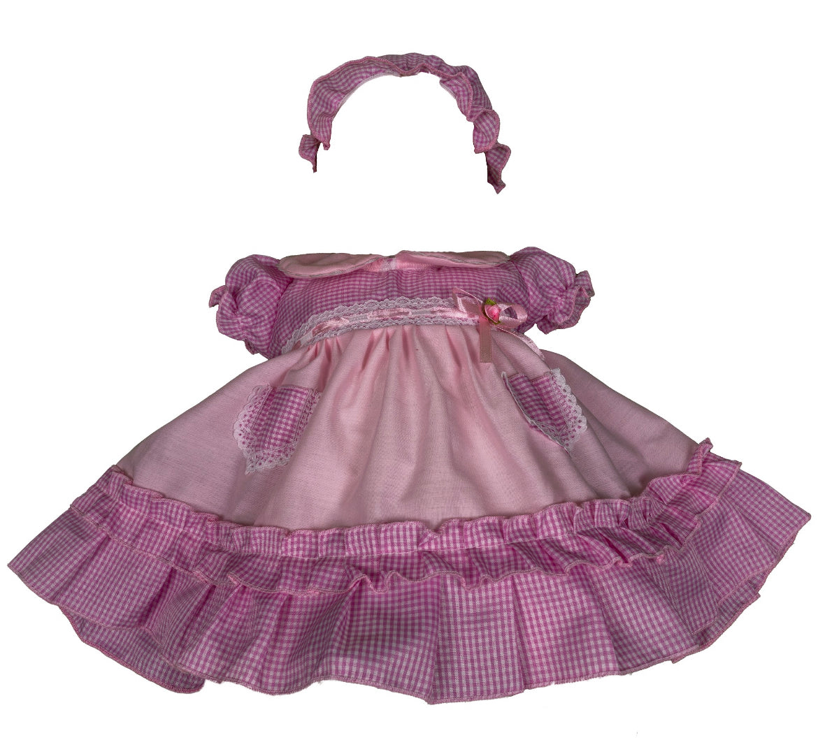 Cotton Violet and White Dress