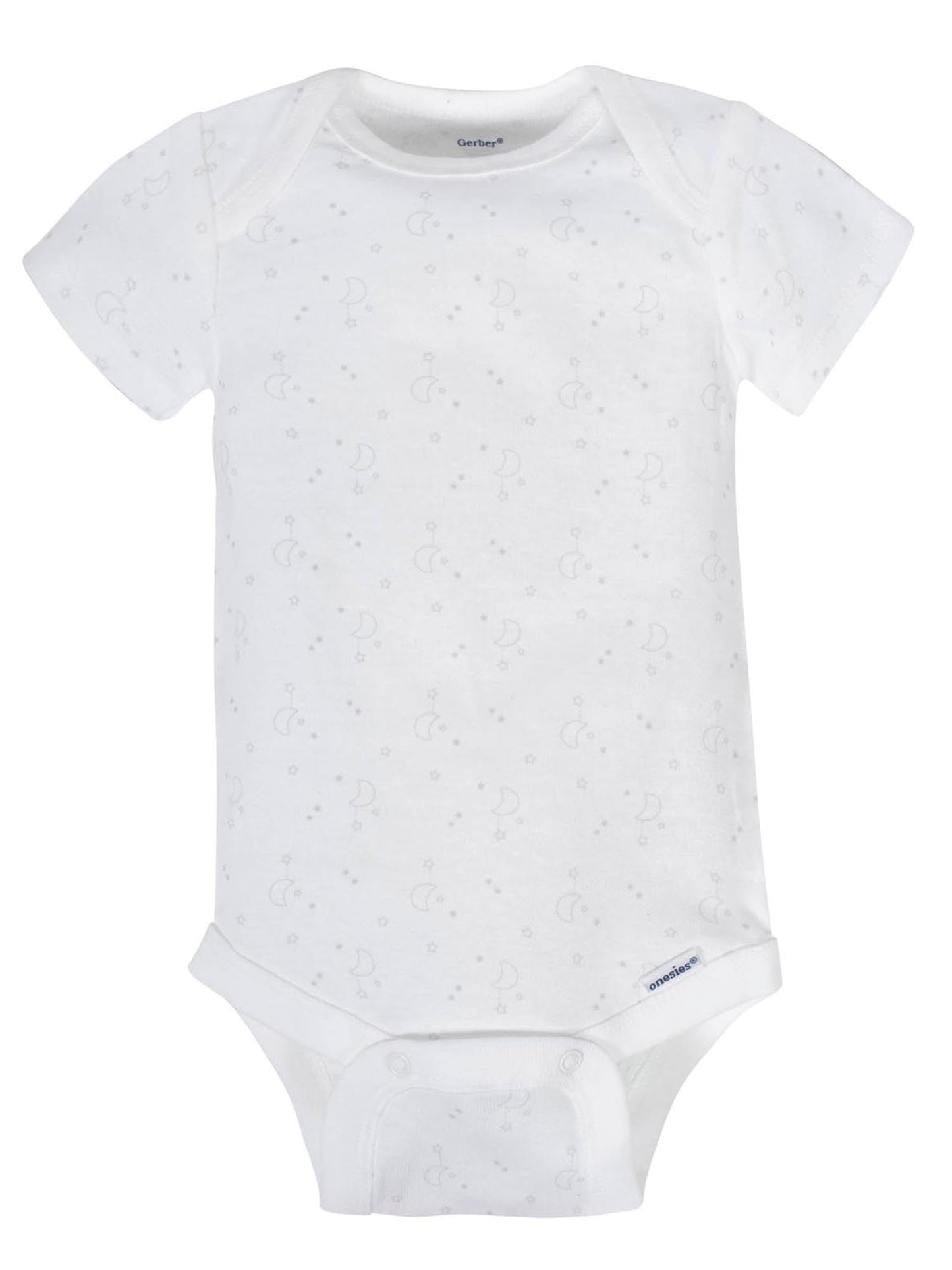Gerber Baby 8-Pack Short Sleeve Onesies Bodysuits, Animals Green, Newborn