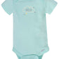 Gerber Baby 8-Pack Short Sleeve Onesies Bodysuits, Animals Green, Newborn