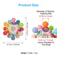 TOHIBEE Baby Montessori Sensory Toys for 0-6 6-12 Months, Baby Teether Teething Toys for Babies 0 3 6 9 12 18 Months, Newborn Infant Learning Developmental Toys Gifts for 1 2 Year Old Boys Girls