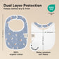 8-Pack Organic Baby Bibs for Boys, Girls - Soft Cotton Drooling and Teething Bibs for Baby Girl & Boy, Extra Absorbent, Easy To Clean & Put On for Toddler, Newborn, Infant 0-24 Months