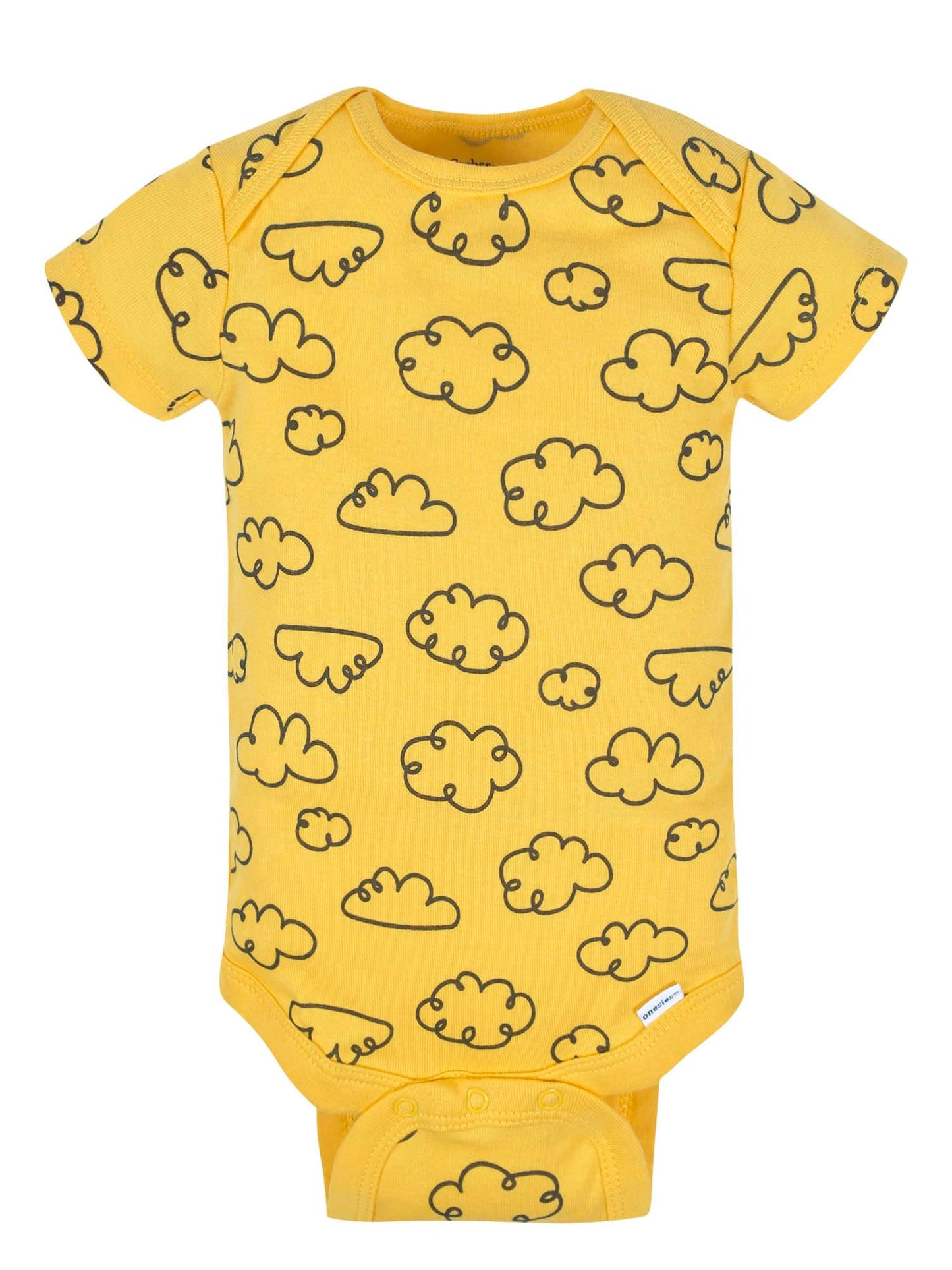 Gerber Baby 8-Pack Short Sleeve Onesies Bodysuits, Star, Newborn