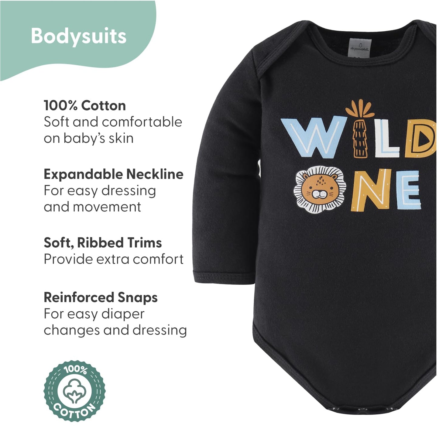 The Peanutshell Baby Layette Gift Set for Boys or Girls - 30 Piece New Born Unisex Gift Set, Baby Clothes & Newborn Essentials Must Haves - Newborn Clothes 6-9 Months - Safari