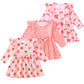 Newborn Infant Baby Girl Pink Dress Outfits 3-6 Month Girl Clothes