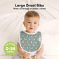 8-Pack Organic Baby Bibs for Boys, Girls - Soft Cotton Drooling and Teething Bibs for Baby Girl & Boy, Extra Absorbent, Easy To Clean & Put On for Toddler, Newborn, Infant 0-24 Months