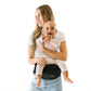 Tushbaby - Safety-Certified Hip Seat Baby Carrier - Mom’s Choice Award Winner, Seen on Shark Tank, Ergonomic Carrier & Extenders for Newborns & Toddlers (Carrier, Black)