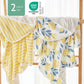 Momcozy Hooded Baby Towel, 2 Pack Baby Bath Towel Set with Large 35 X 35 Inch, Super Soft Cotton and Hooded Towel for Newborn, Toddler and Kid, Lemon Leaves
