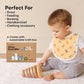 8-Pack Organic Baby Bibs for Boys, Girls - Soft Cotton Drooling and Teething Bibs for Baby Girl & Boy, Extra Absorbent, Easy To Clean & Put On for Toddler, Newborn, Infant 0-24 Months