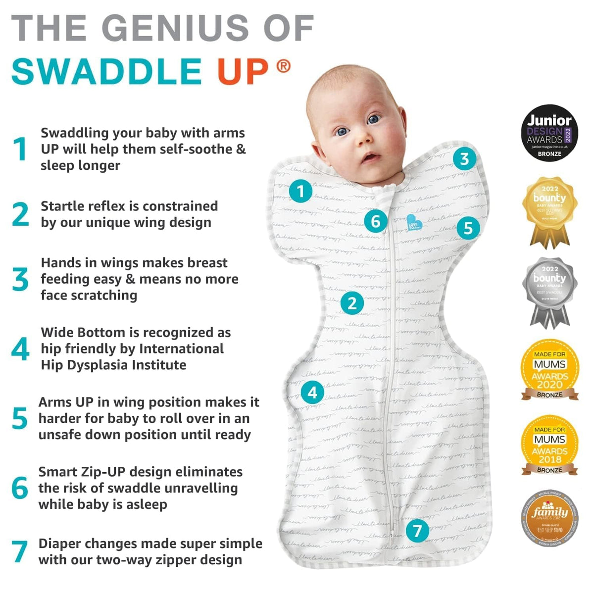 Love to Dream Swaddle Up Bamboo Baby Sleep Sack | 1.0 TOG, 13-19lbs, Olive