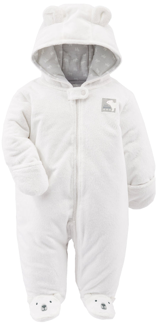 Simple Joys Kid's Pram Ivory Bear Outerwear, Ivory, 3-6 months