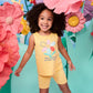 Garanimals Baby & Toddler Girl Lemon Tank Tees - Kid's Sleeveless Tank Top - Size 0-3 Months - Blue, White, Yellow, Pink - 5 Pack