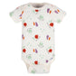 Gerber Baby 8-Pack Short Sleeve Onesies Bodysuits, Happy Veggies, Newborn