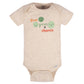 Gerber Baby 8-Pack Short Sleeve Onesies Bodysuits, Happy Veggies, Newborn