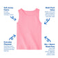 Garanimals Baby & Toddler Girl Solid Tank Tees - Kid's Sleeveless Tank Top - Size 3-6 Months - Black, Light Grey, White, Purple, Pink - 5 Pack