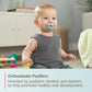 NUK Comfy Orthodontic Pacifiers, 0-6 Months, Timeless Collection, 5 Count (Pack of 1)