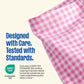Garanimals Baby Girl Pink Check Biker Shorts - Machine-Washable Kid's Clothes - Size 0-3 Months - White, Blue, Yellow, Black - 5 Pack