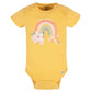 Gerber Baby Girls 8-pack Short Sleeve Onesies Bodysuits Shirt, Golden Floral, 0-3 Months US