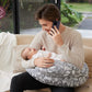 Momcozy Original Nursing Pillow, Ergonomic Breastfeeding Pillows with Security Fence for Baby, Adjustable Waist Strap and Removable Cotton Cover, Gazelle