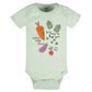 Gerber Baby 8-Pack Short Sleeve Onesies Bodysuits, Happy Veggies, Newborn