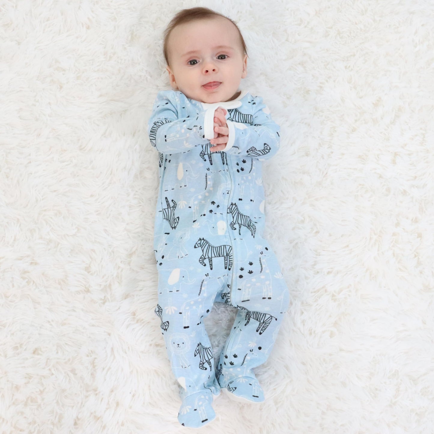 The Peanutshell Baby Layette Gift Set for Boys or Girls - 30 Piece New Born Unisex Gift Set, Baby Clothes & Newborn Essentials Must Haves - Newborn Clothes 6-9 Months - Safari