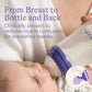 Lansinoh Anti-Colic Baby Bottles for Breastfeeding Babies, 8 Ounces, 3 Count, Includes 3 Medium Flow Nipples, Size M