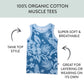 HonestBaby Sleeveless Muscle T-Shirts 100% Organic Cotton for Infant Baby, 5-Pack Tropic Shadow Chambray, 0-3 Months