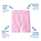 Garanimals Baby Girl Pink Check Biker Shorts - Machine-Washable Kid's Clothes - Size 0-3 Months - White, Blue, Yellow, Black - 5 Pack