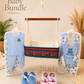 Baby Boy Bundle – Newborn Hammock, Clothing Set & Baby Shoes