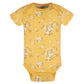 Gerber Baby Girls 8-pack Short Sleeve Onesies Bodysuits Shirt, Golden Floral, 0-3 Months US