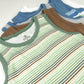 HonestBaby Sleeveless Muscle T-Shirts 100% Organic Cotton for Toddler Boys, Girls, 5-Pack Drifting Stripe Sage, 18 Months