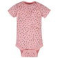 Gerber Baby 8-Pack Short Sleeve Onesies Bodysuits, Bear Pink, 0-3 Months