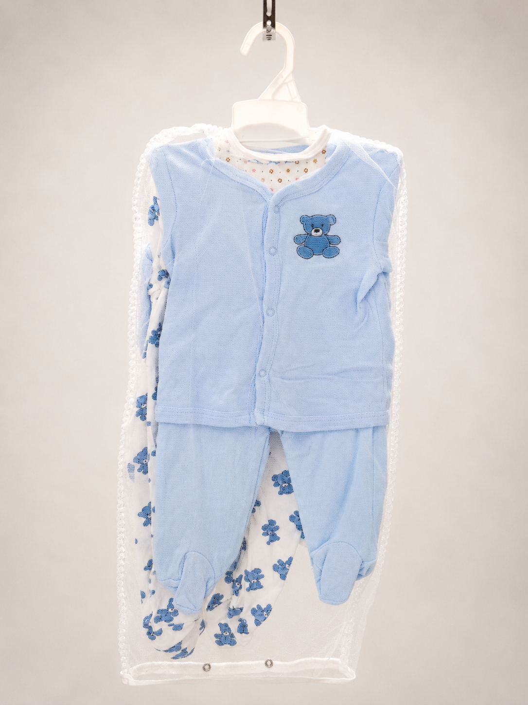 Baby Boy Bundle – Newborn Hammock, Clothing Set & Baby Shoes