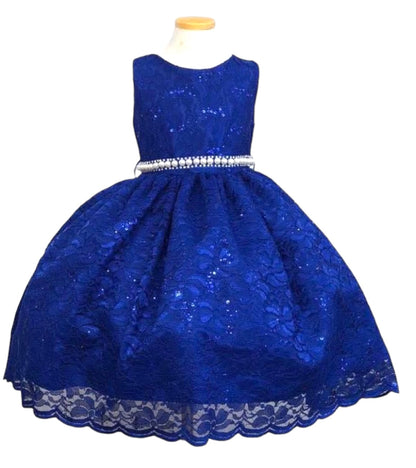 Vestidos de encaje alto y bajo para niñas reales