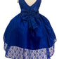 Vestidos de encaje alto y bajo para niñas reales