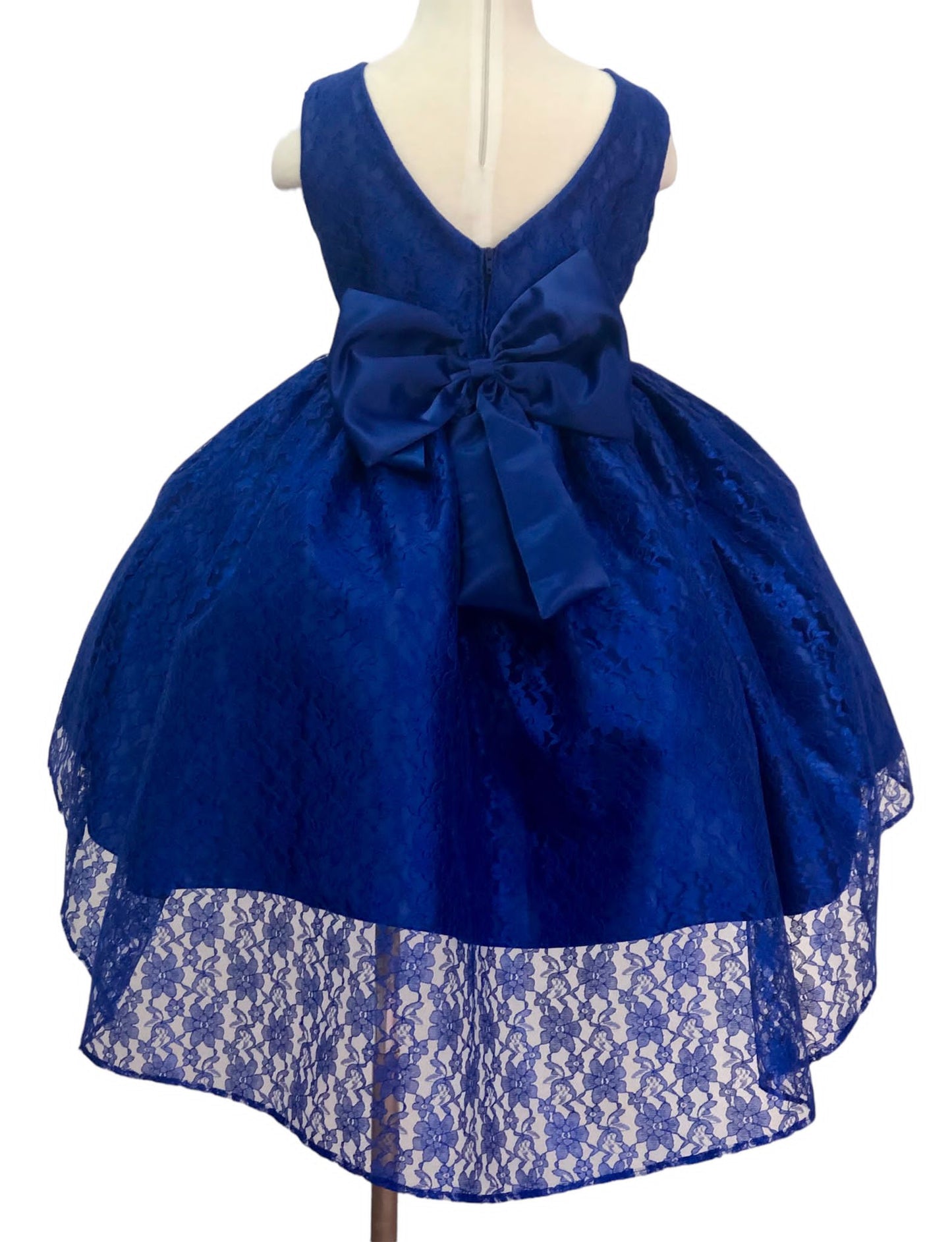 Sweet Royal Girl High Low Lace Dresses